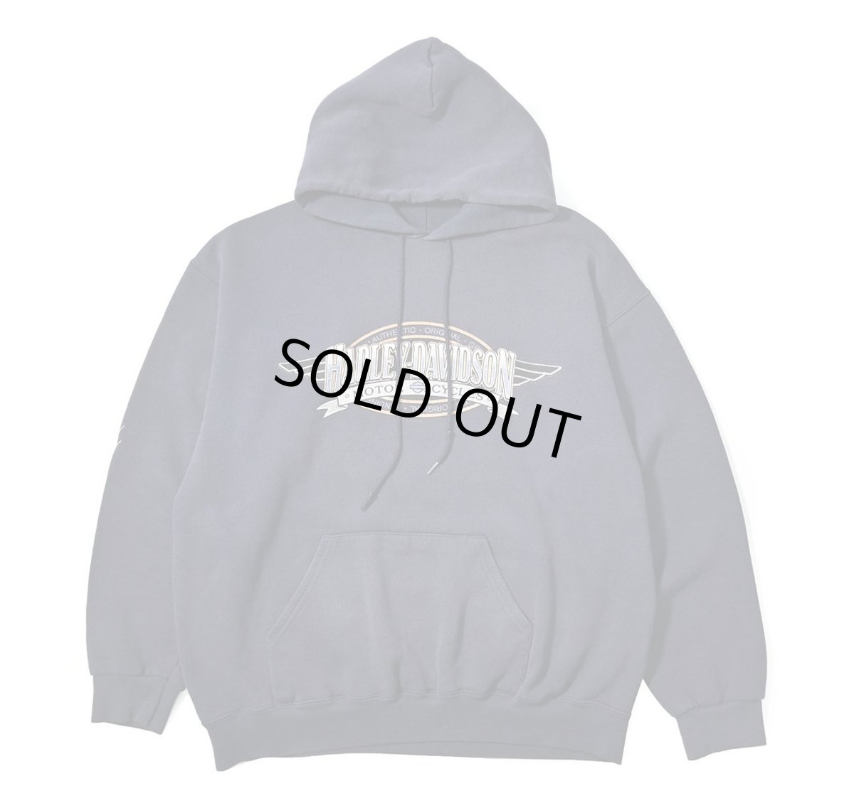 画像1: 00s Used Harley-Davidson Print Sweat Hoodie (1)