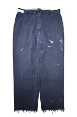 画像1: Used Red Kap Painted Work Pants Navy (1)
