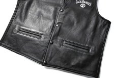 画像4: Used Jack Daniel's Leather Vest made in Canada (4)