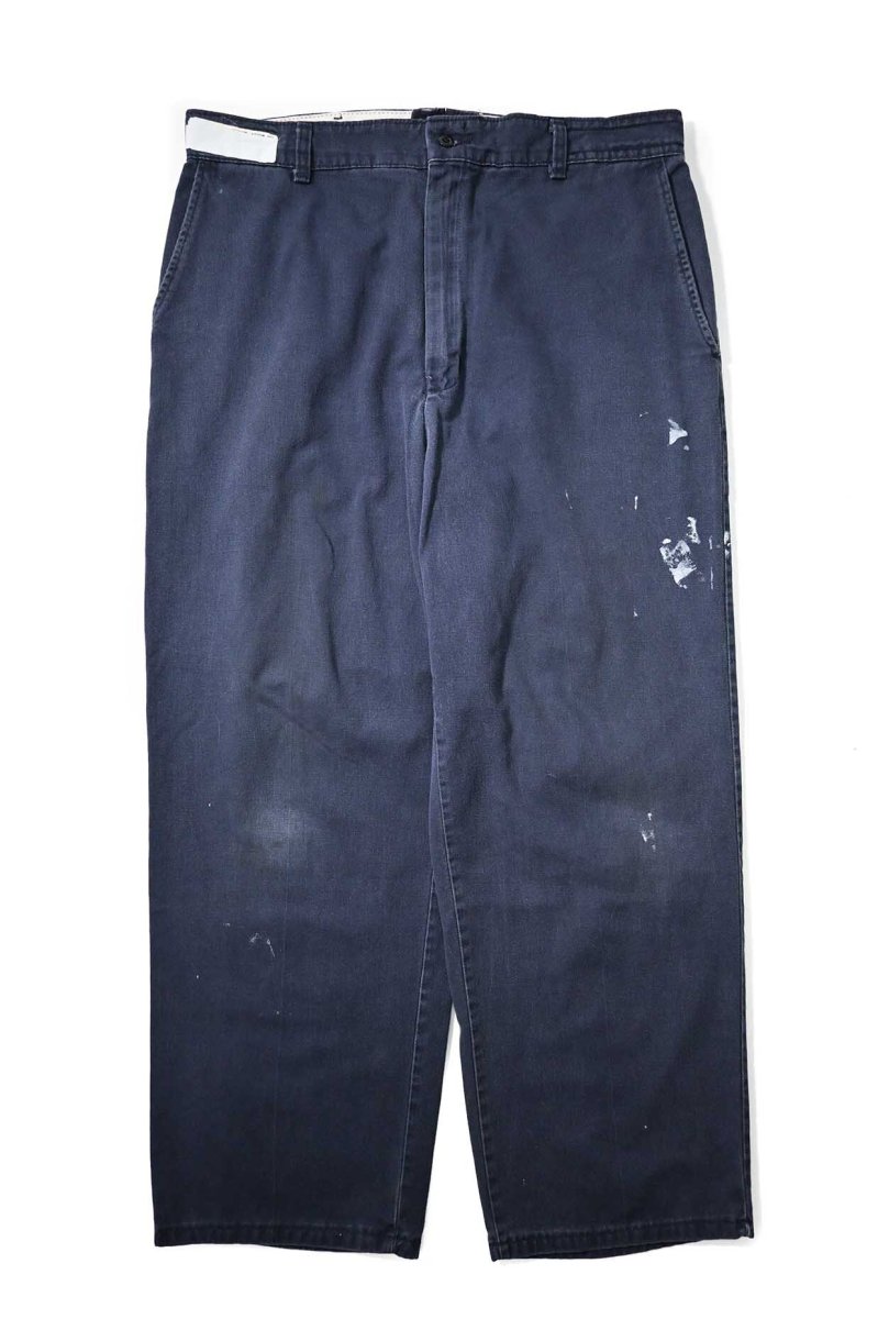 画像1: Used Red Kap Painted Work Pants Navy (1)