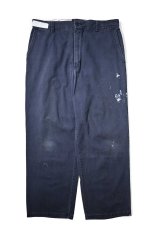 画像1: Used Red Kap Painted Work Pants Navy (1)
