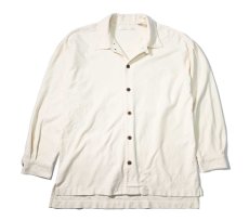 画像1: 90s Used Perry Ellis Open Collar Shirt (1)