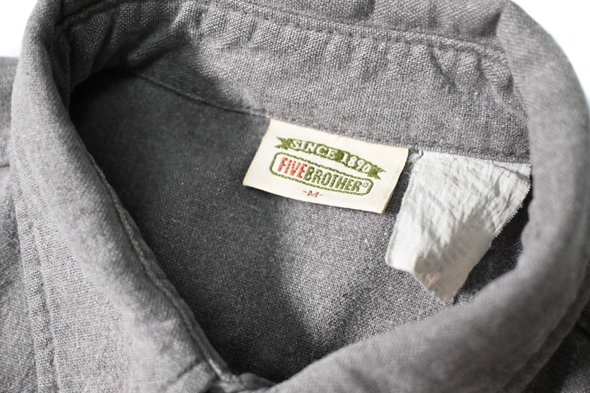 画像5: 90s Used Five Brother Chamois Cloth Shirt (5)