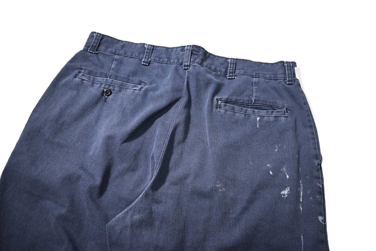 画像4: Used Red Kap Painted Work Pants Navy (4)