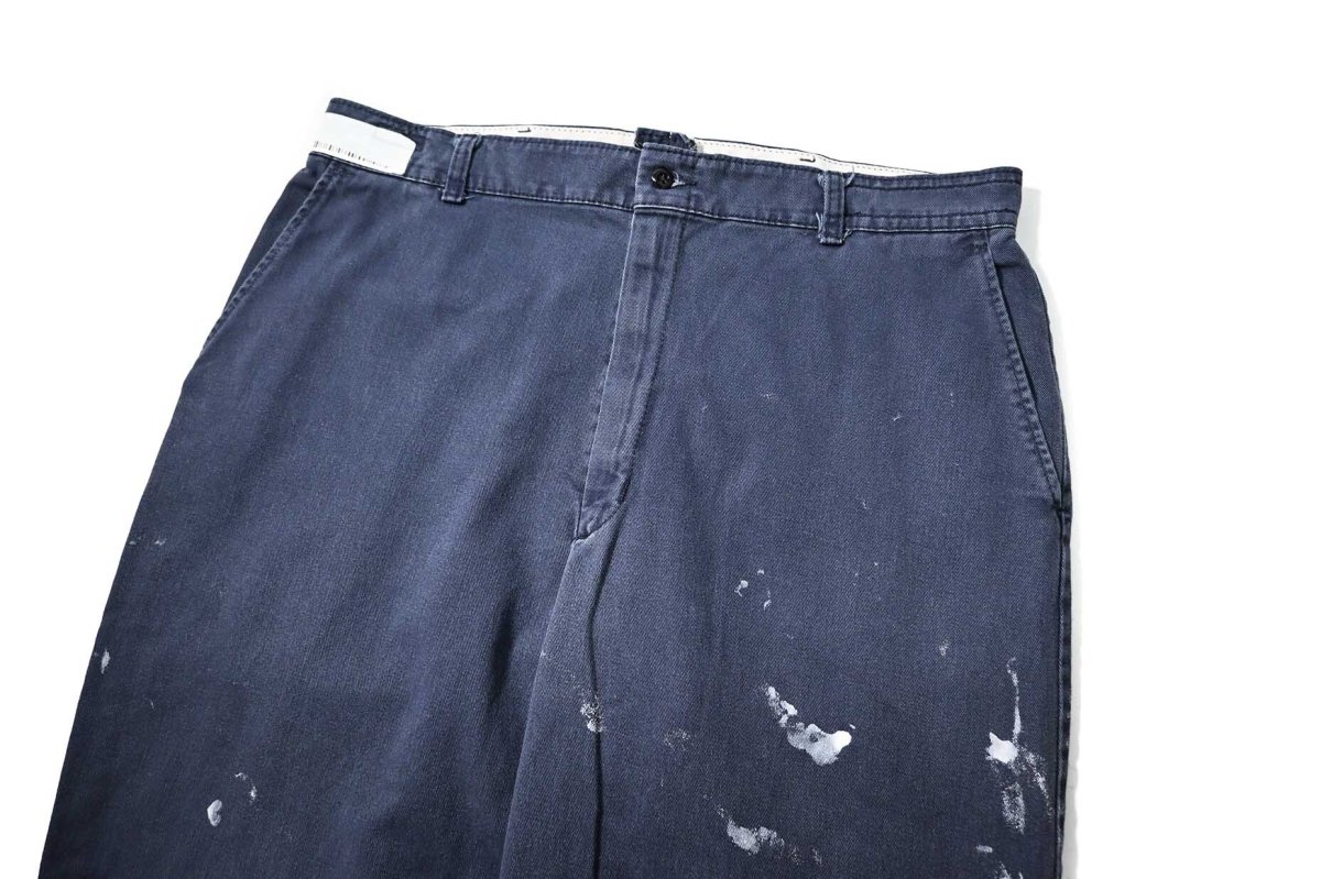 画像2: Used Red Kap Painted Work Pants Navy (2)