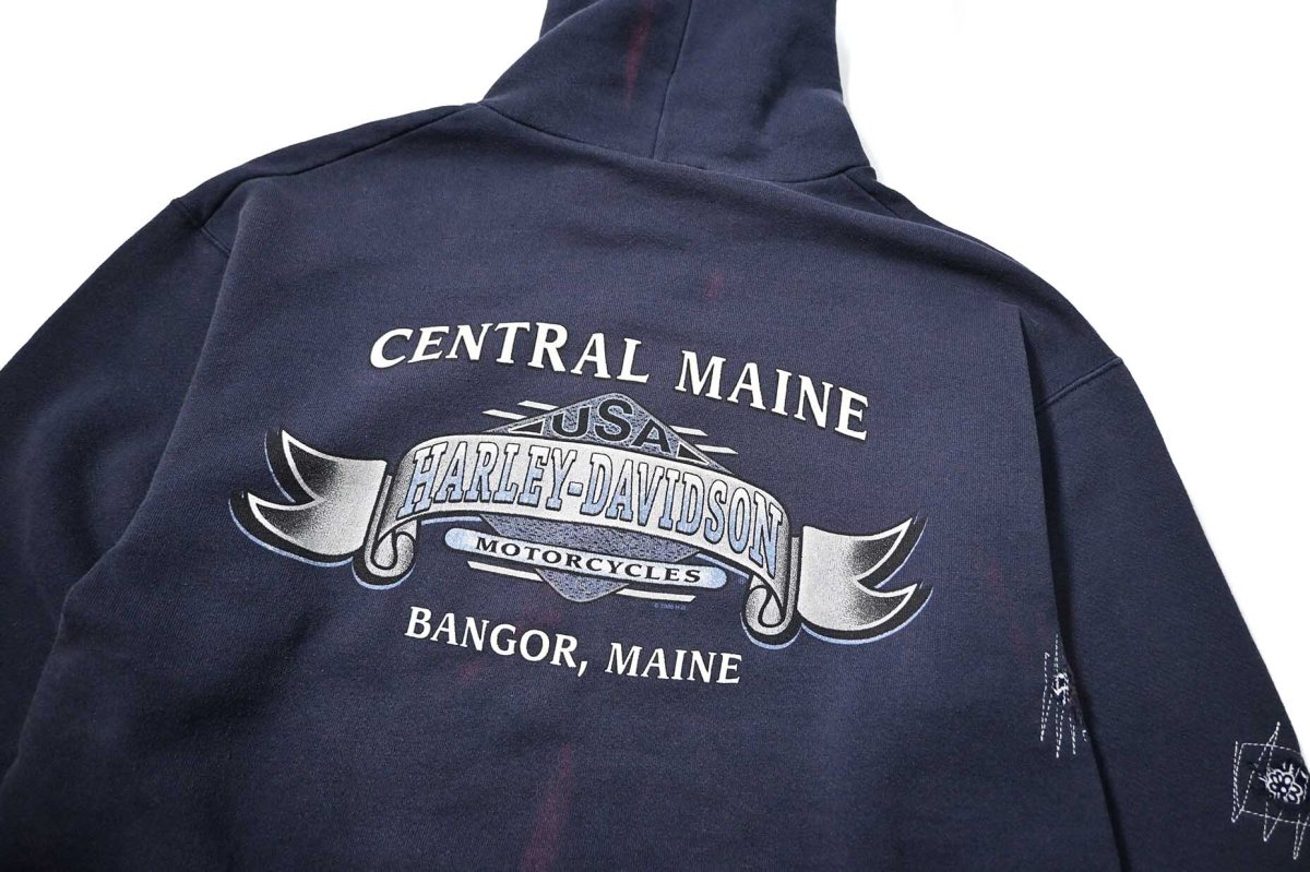 画像5: 00s Used Harley-Davidson Print Sweat Hoodie (5)