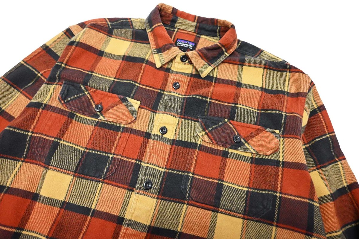 画像2: 20' Used patagonia Fjord Flannel Shirt パタゴニア (2)