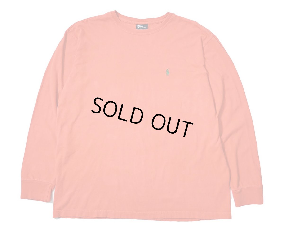 画像1: 90s Used Polo Ralph Lauren L/S Tee Orange (1)