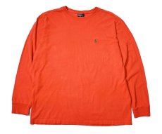 画像1: 90s Used Polo Ralph Lauren L/S Tee Orange (1)