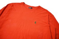 画像2: 90s Used Polo Ralph Lauren L/S Tee Orange (2)