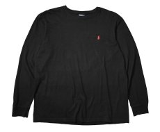 画像1: 90s Used Polo Ralph Lauren L/S Tee Black (1)