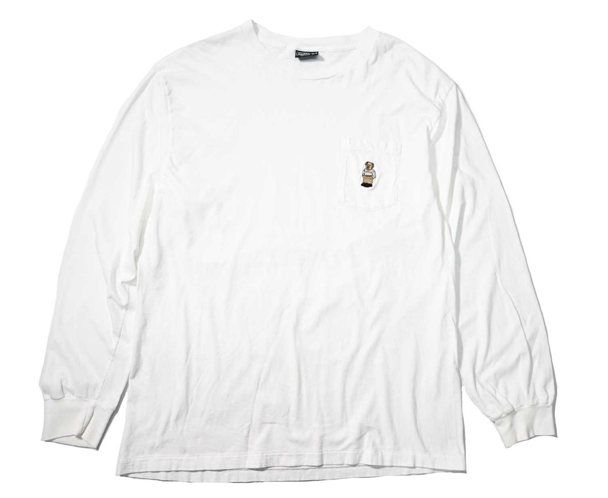 画像1: 80-90s Used Polo Ralph Lauren Polo Bear L/S Tee White made in USA (1)