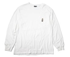 画像1: 80-90s Used Polo Ralph Lauren Polo Bear L/S Tee White made in USA (1)