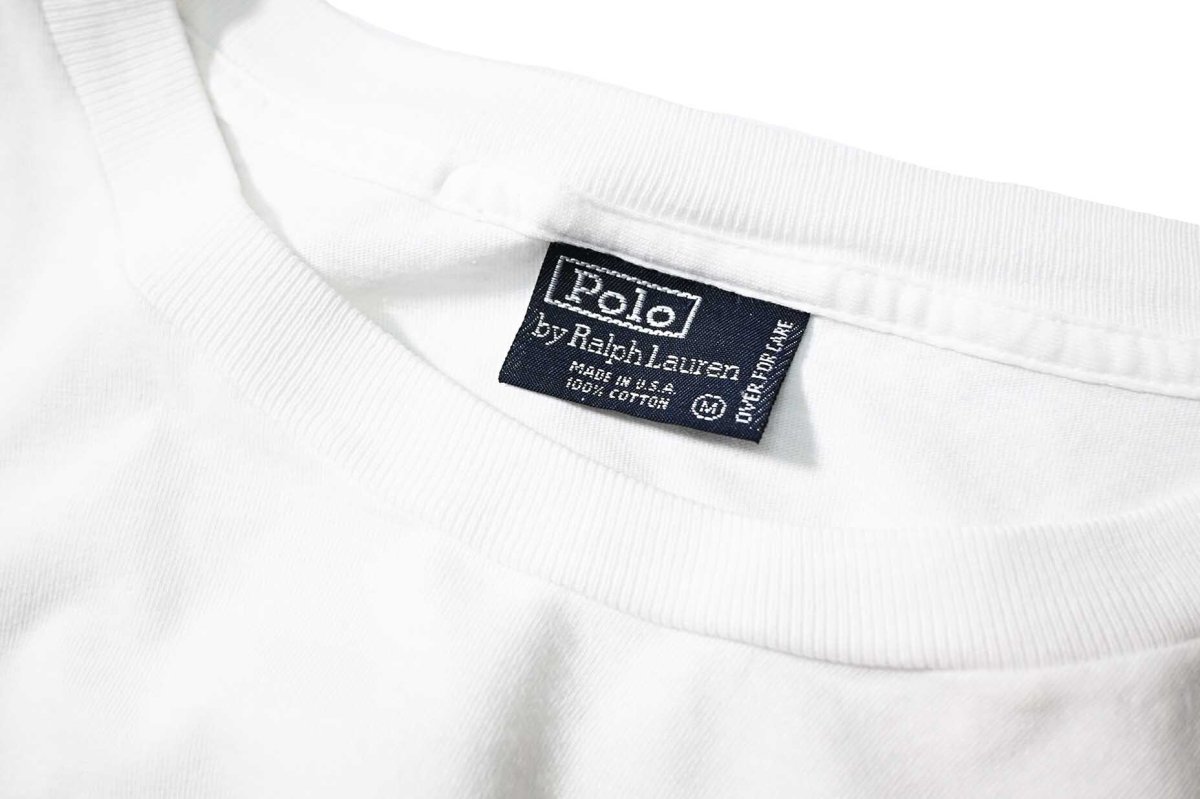 画像4: 80-90s Used Polo Ralph Lauren Polo Bear L/S Tee White made in USA (4)