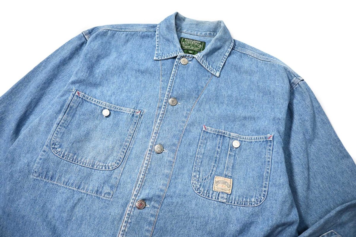 画像2: 90-00s Used Polo Country Ralph Lauren Denim Shirt (2)