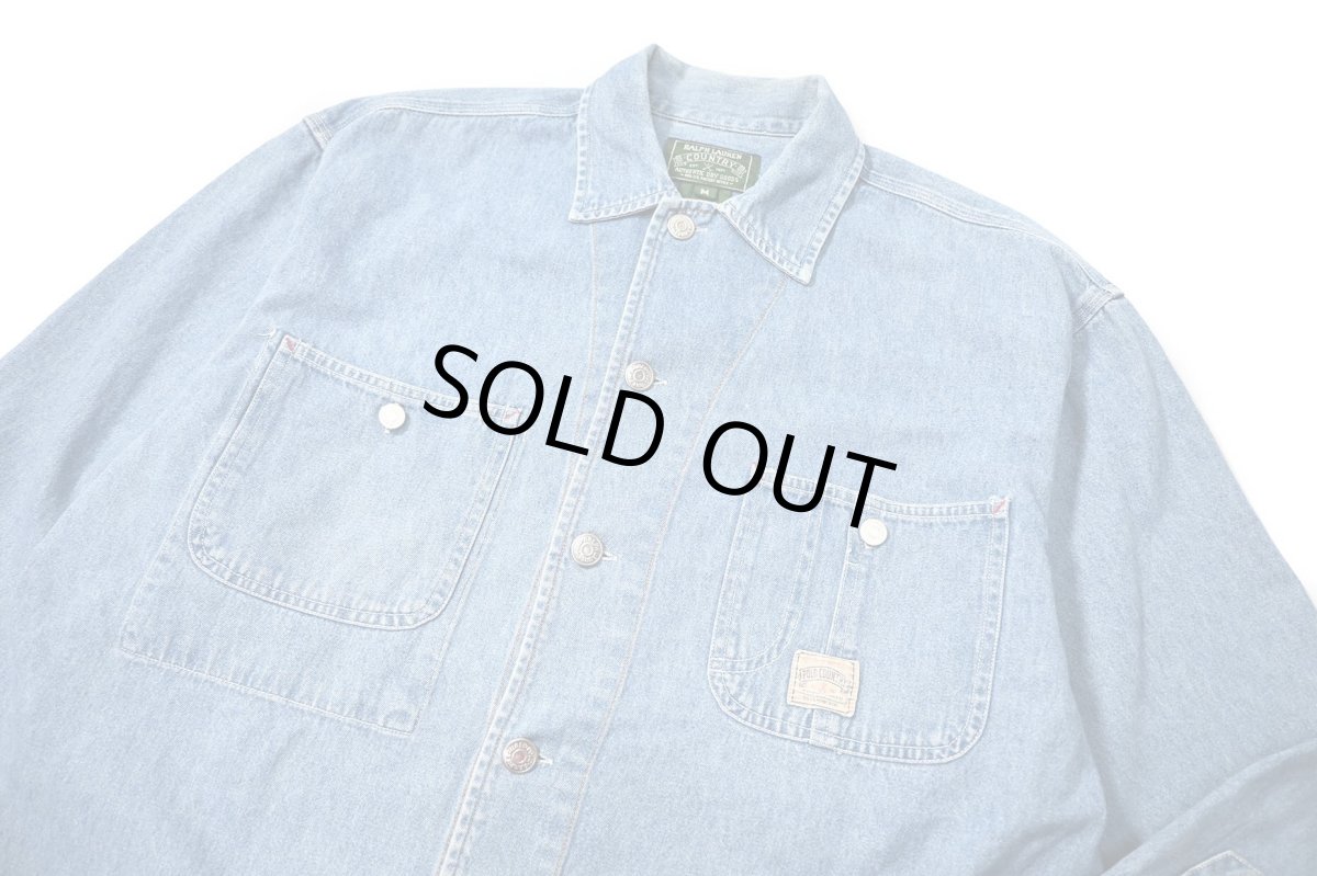 画像2: 90-00s Used Polo Country Ralph Lauren Denim Shirt (2)