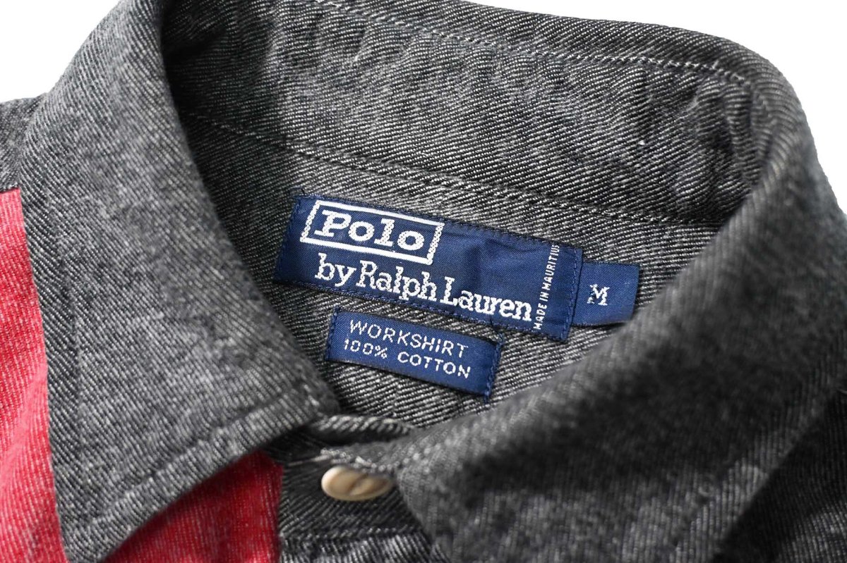 画像4: 90-00s Used Polo Ralph Lauren Flannel Shirt "Workshirt" (4)