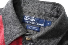 画像4: 90-00s Used Polo Ralph Lauren Flannel Shirt "Workshirt" (4)