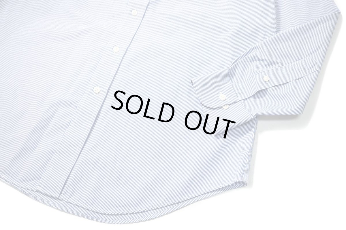 画像3: Used Lauren Ralph Lauren Band Collar Stripe Shirt (3)