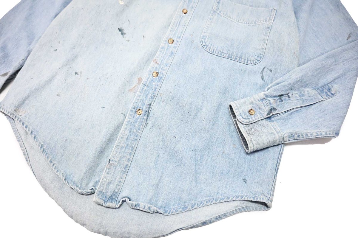 画像3: 90s Used L.L.Bean Denim B/D Shirt made in Canada (3)