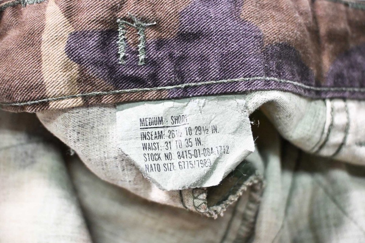 画像6: 89' Used Us Military Painted Combat Trouser Woodland Camo (6)