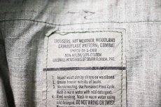 画像8: 98' Used Us Military Painted Ripstop Combat Trouser Woodland Camo (8)
