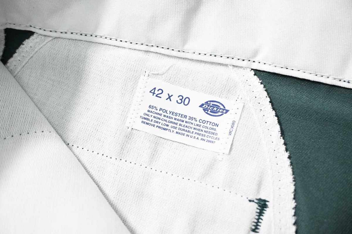 画像7: 80s Deadstock Dickies 874 Work Pants Lincoln Green made in USA (7)