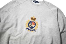 画像2: 90-00s Used Polo Ralph Lauren Sweat Shirt Grey (2)