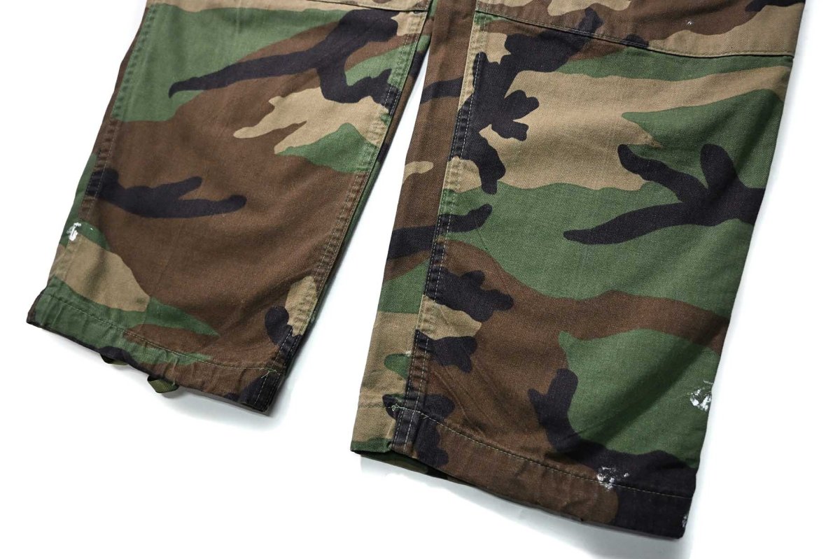 画像3: 94' Used Us Military Painted Combat Trouser Woodland Camo (3)