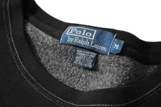 画像4: 90-00s Used Polo Ralph Lauren Sweat Shirt Black Over Dye (4)