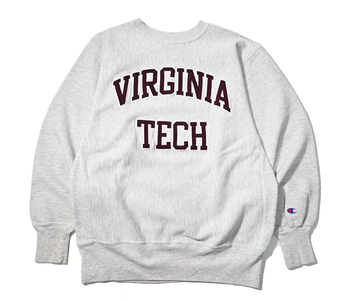 画像1: 90-00s Used Champion Reverse Weave Sweat Shirt "Virginia Tech" (1)