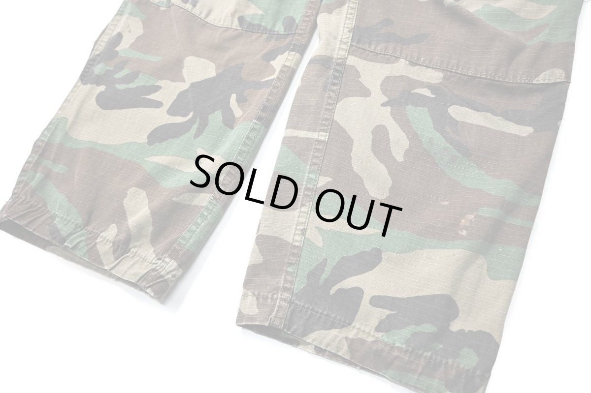 画像3: Used Us Military Painted Ripstop Combat Trouser Woodland Camo (3)