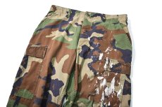 画像2: 94' Used Us Military Painted Combat Trouser Woodland Camo (2)