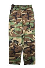 画像1: 98' Used Us Military Painted Ripstop Combat Trouser Woodland Camo (1)