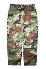 画像1: 95' Used Us Military Painted Ripstop Combat Trouser Woodland Camo (1)