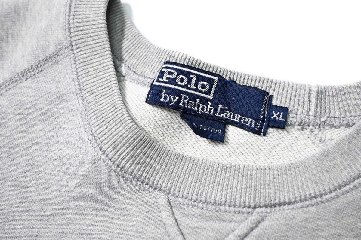 画像4: 90-00s Used Polo Ralph Lauren Sweat Shirt Grey (4)