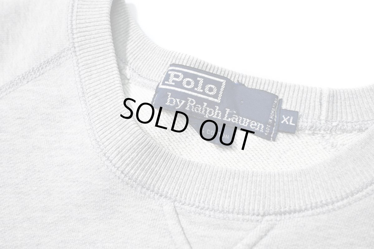画像4: 90-00s Used Polo Ralph Lauren Sweat Shirt Grey (4)