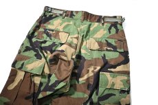 画像5: 98' Used Us Military Painted Ripstop Combat Trouser Woodland Camo (5)