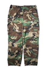 画像1: Used Us Military Painted Ripstop Combat Trouser Woodland Camo (1)