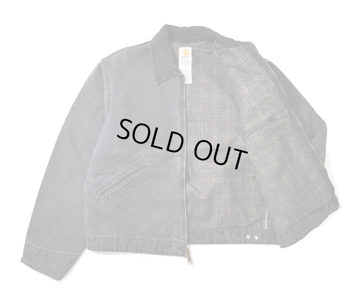 画像5: 05' Used Carhartt Blanket Lined Duck Detroit Jacket Petrol (5)