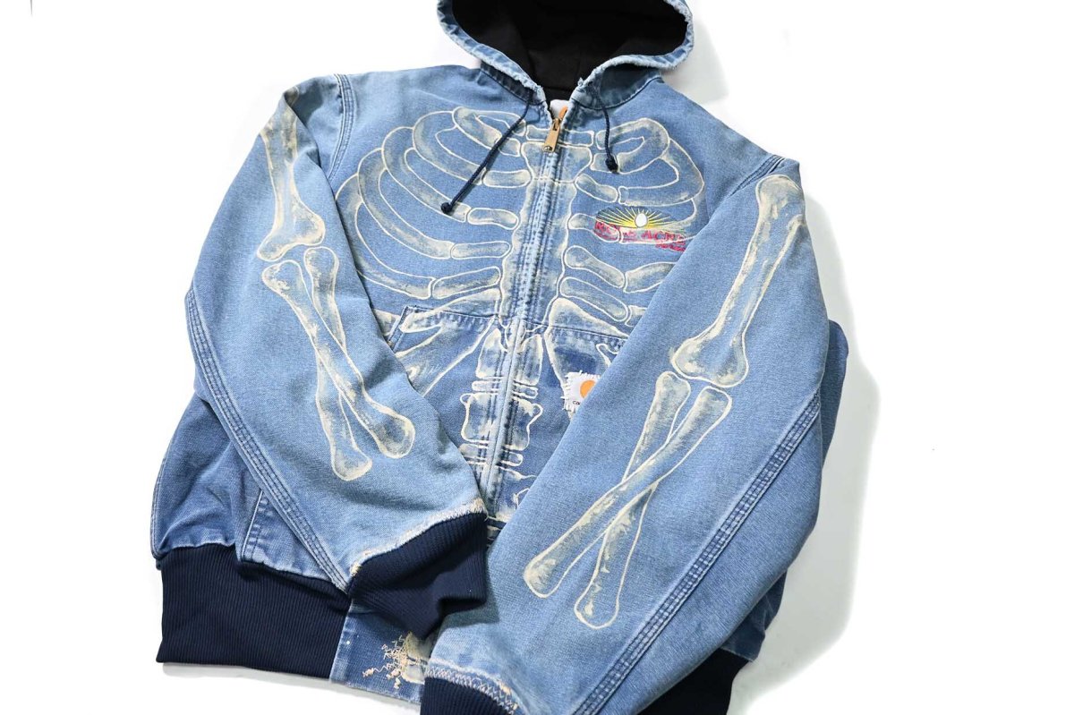 画像6: 90-00s Used Carhartt Duck Born Print Thermal Lined Active Jacket made in USA (6)