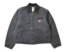 画像1: 05' Used Carhartt Blanket Lined Duck Detroit Jacket Petrol (1)