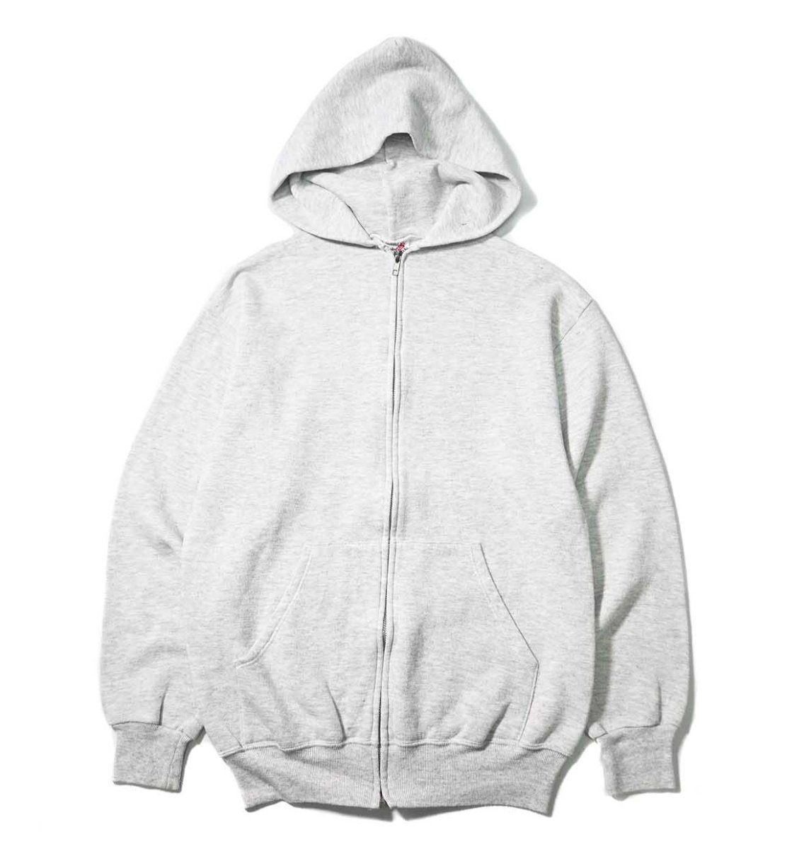 画像1: 80s-90s Used Jerzees Blank Zip Sweat Hoodie Ash made in USA (1)