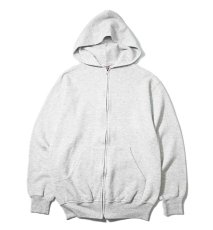 画像1: 80s-90s Used Jerzees Blank Zip Sweat Hoodie Ash made in USA (1)