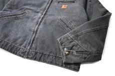 画像4: 05' Used Carhartt Blanket Lined Duck Detroit Jacket Petrol (4)