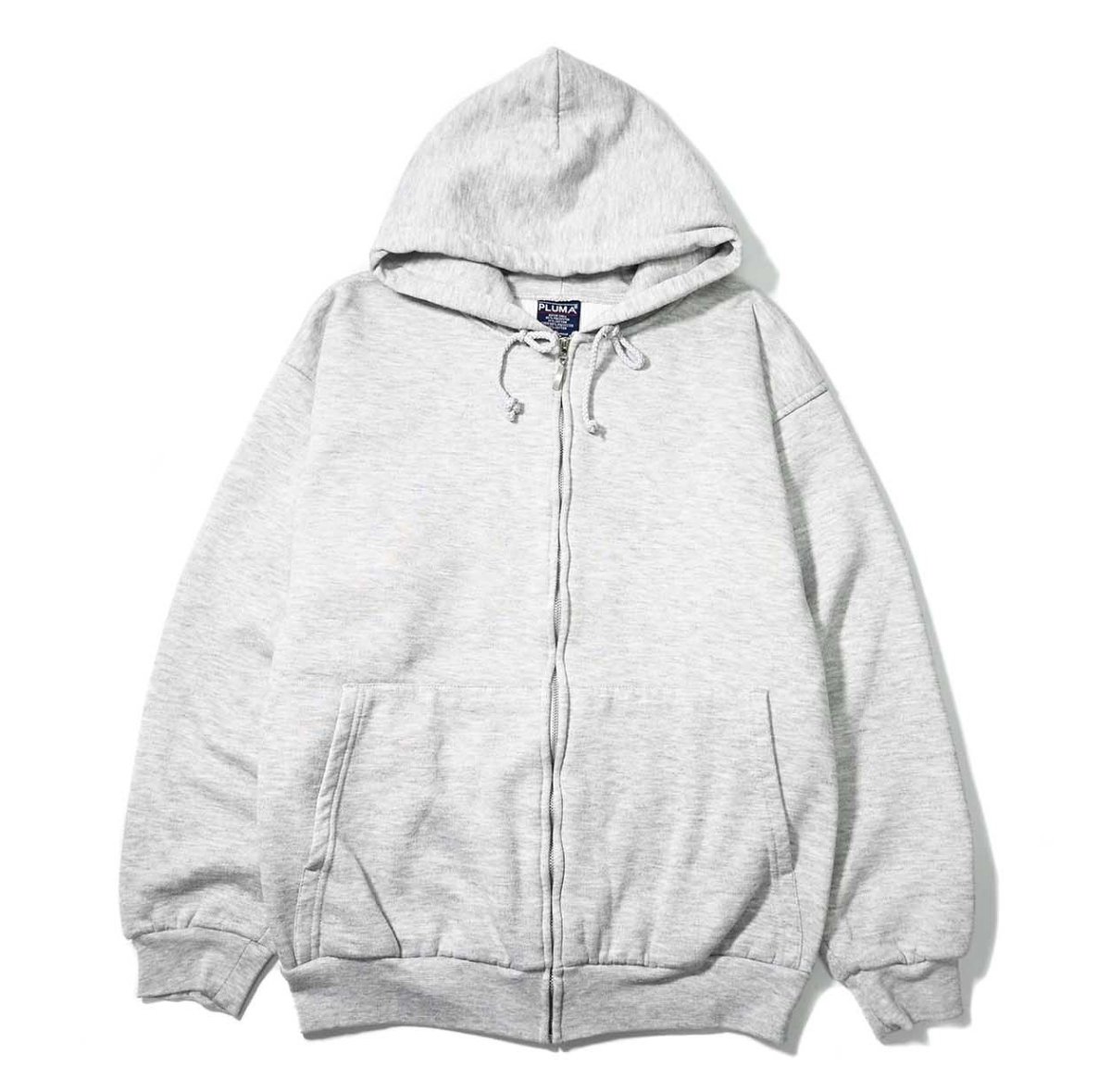 画像1: 90s-00s Used Pluma Thermal Lined Zip Sweat Hoodie Grey (1)