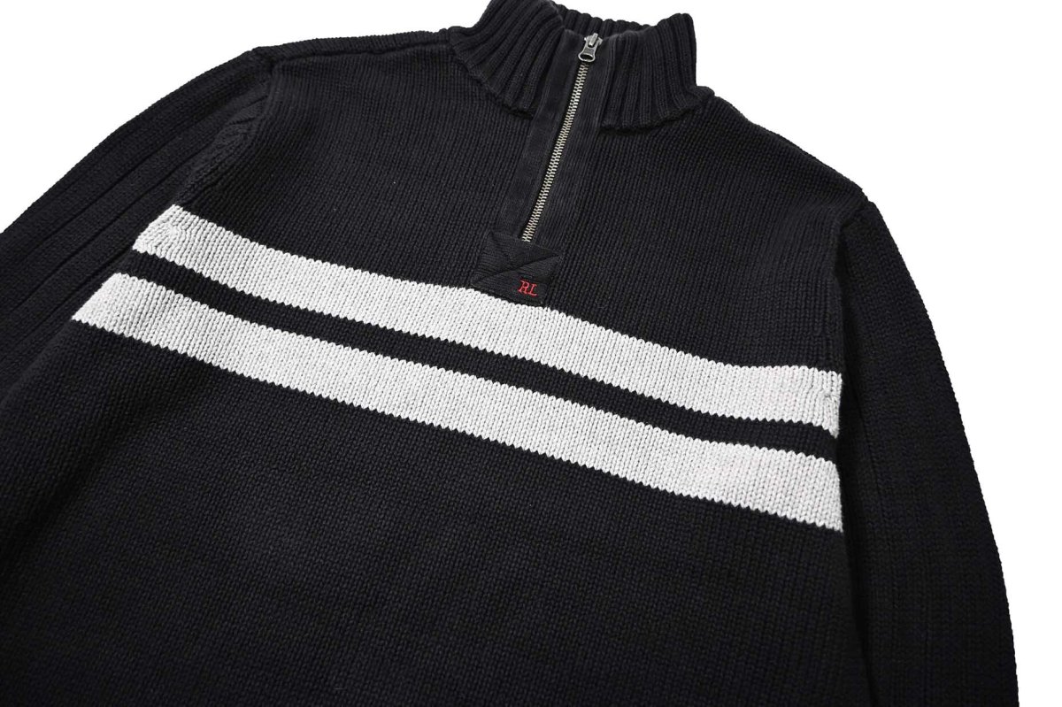 画像2: 90-00s Used Polo Jeans Co. Ralph Lauren Quarter Zip Cotton Knit Sweater (2)