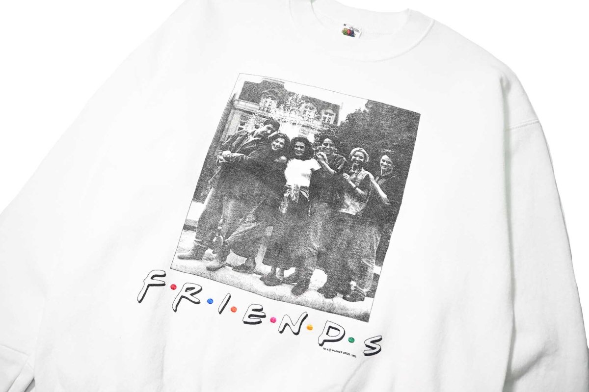 画像2: 90s Used Friends Print Sweat Shirt made in USA (2)