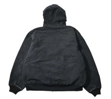 画像2: 00-10s Used Carhartt Duck Quilted Flannel Lined Active Jacket Black made in USA (2)