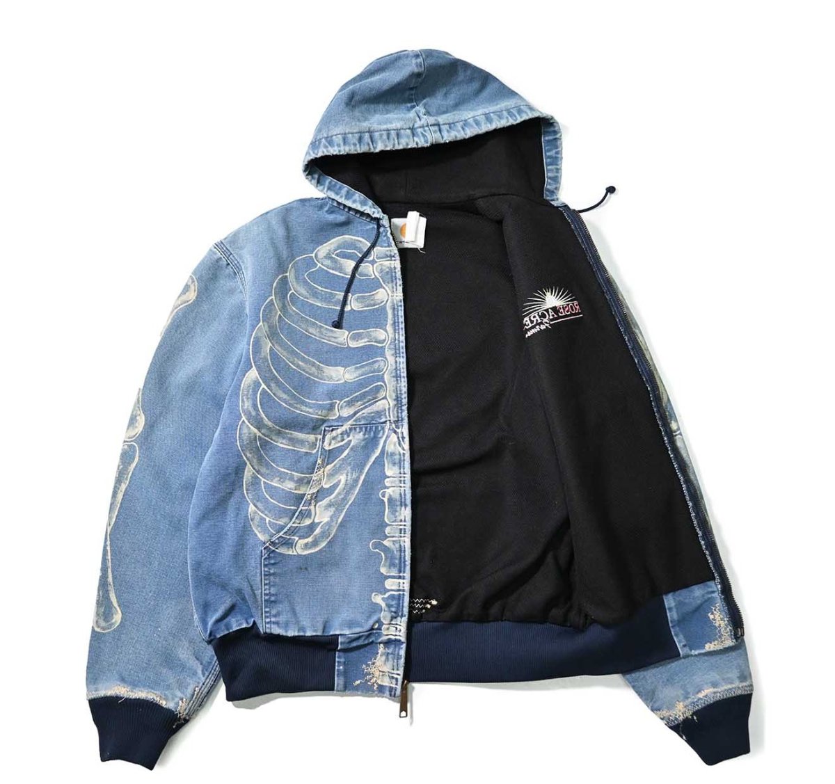 画像7: 90-00s Used Carhartt Duck Born Print Thermal Lined Active Jacket made in USA (7)
